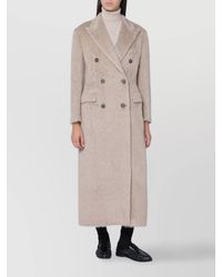 Tagliatore - Long Wool Blend Double Breasted Coat - Lyst