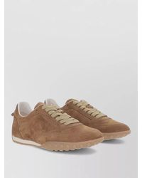 Tod's - Suede Lace Up Sneakers Rubber Sole - Lyst