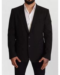 Dolce & Gabbana - Striped Martini Wool Single Breasted Blazer - Lyst