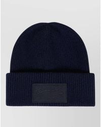 Iceberg - Logo Beanie With Folded Cuff And Ribbed Texture - Lyst