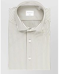 Xacus - Shirt Striped Pattern Button Down Collar - Lyst