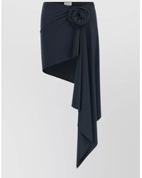 Magda Butrym - 02 Swimsuit Skirt Asymmetric Draped Floral - Lyst