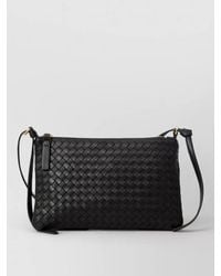 Bottega Veneta - Medium Intrecciato Leather Clutch Bag - Lyst
