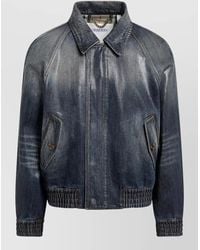 Burberry - Jacket Point Collar Elasticated Cuffs Hem - Lyst