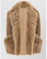 Blancha - Toscana Shearling Vest Faux Fur Style - Lyst