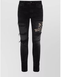 Amiri - Straight Leg Trousers Distressed Detailing - Lyst