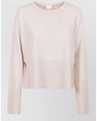C.t. Plage - Cashmere Ribbed Crew Neck Sweater - Lyst