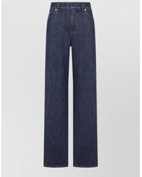 Fendi - Denim High-Rise Straight-Leg Jeans - Lyst