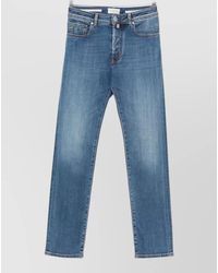 Jacob Cohen - Straight Leg Mid Rise Denim Jeans - Lyst