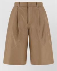 Yves Salomon - Leather Bermuda Shorts - Lyst