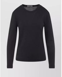 Lemaire - Ribbed Slim-Fit Long-Sleeve Cotton T-Shirt - Lyst