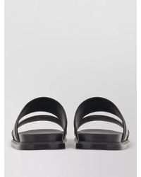 Ferragamo - Double Strap Flat Sole Slide Sandal - Lyst