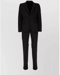 Prada - Suit With Notched Lapel And Flap Pockets - Lyst