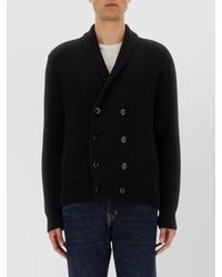 Tom Ford - Wool Silk Double-Breasted Cardigan - Lyst