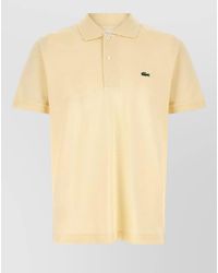 Lacoste - Cotton Piqué Logo-Patch Short-Sleeve Polo Shirt - Lyst