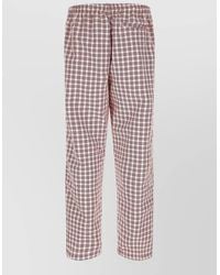 Willy Chavarria - Rider Check Shorts Back And Side Pockets - Lyst
