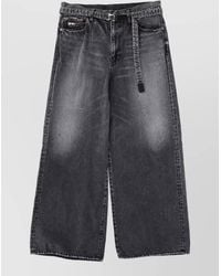 Sacai - Denim Wide-Leg Jeans - Lyst