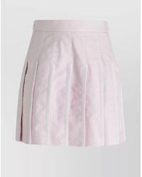 Thom Browne - Cotton Pleated Mini Skirt - Lyst