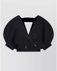 Sacai - Cashmere-Blend Crewneck Knitted Top - Lyst