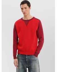 1989 STUDIO - Color Block Crew Neck Sweater - Lyst