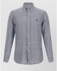 Polo Ralph Lauren - Long Sleeve Striped Shirt Button Down Collar - Lyst