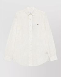 Vivienne Westwood - Casual Shirt Button Down Collar Tonal Pattern - Lyst