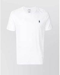 Polo Ralph Lauren - Cotton Crewneck Short-Sleeve Slim-Fit T-Shirt - Lyst