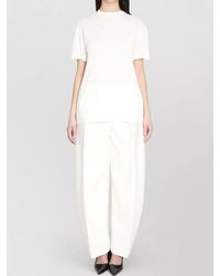 Jacquemus - Jersey Top Exposed Back Ribbed Crewneck - Lyst