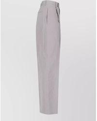 Jil Sander - Straight Leg Trousers Pleated Front Pockets - Lyst