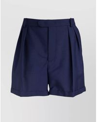 Bally - Wool Blend Tailored Bermuda Shorts - Lyst