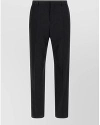 Saint Laurent - Tailored Trousers Pinstripe Belt Loops Pockets - Lyst