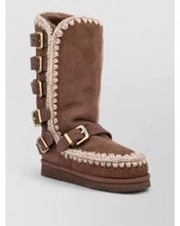 Mou - Eskimo 40 Buckle Strap Mid Calf Boots - Lyst