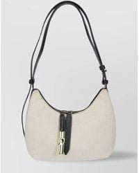 Furla - Drop Shoulder Bag With Adjustable Strap And Metal Accents - Lyst