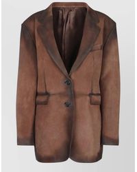 Acne Studios - Single Breasted Jacket Notch Lapel Pockets - Lyst