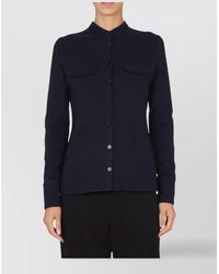 Jil Sander - Mandarin Collar Shirt - Lyst