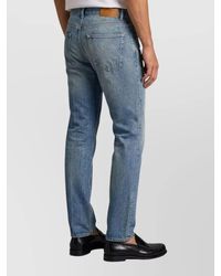 Saint Laurent - Relaxed Tapered Denim Jeans - Lyst