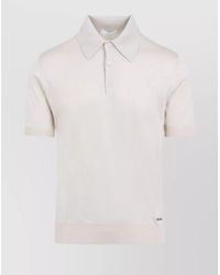 Prada - Silk Polo Shirt Short Sleeves - Lyst