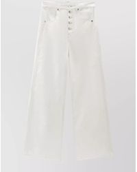 Woolrich - High-Rise Wide-Leg Denim Trousers - Lyst