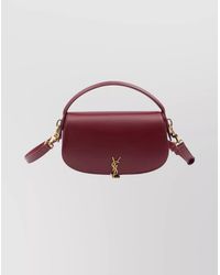 Saint Laurent - Voltaire Box Leather Shoulder Bag - Lyst