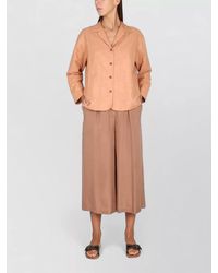 Alysi - Cotton Linen Fitted Jacket - Lyst