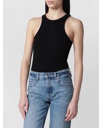 Anine Bing - Ribbed Texture Sleeveless Knit Top - Lyst