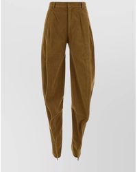 Y. Project - Velvet Tapered Trousers - Lyst