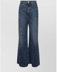 Stella McCartney - Denim High-Rise Wide-Leg Jeans - Lyst