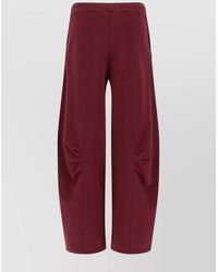 ROTATE BIRGER CHRISTENSEN - Cotton Wide-Leg Trousers - Lyst