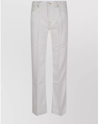 7 For All Mankind - Lyocell Straight-Leg Trousers - Lyst