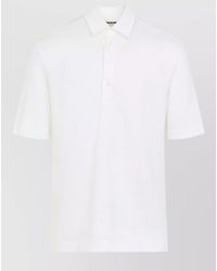 ZEGNA - Oasi Linen Polo Shirt Short Sleeve - Lyst