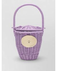 Patou - Wicker Bucket Bag - Lyst