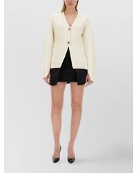 Helmut Lang - Cashmere Wool Tailored Cardigan - Lyst