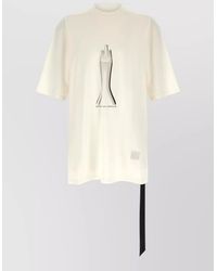 Rick Owens - Cotton Oversized Printed Short-Sleeve T-Shirt - Lyst