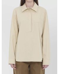 The Row - Cotton Oversized Long-Sleeve Shirt - Lyst